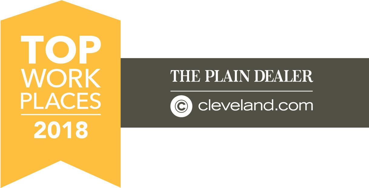 Logo for 2018's Top Workplaces by The Plain Dealer and cleveland.com